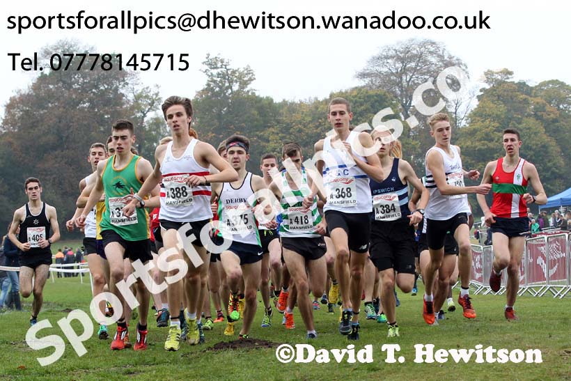 Junior men, National Cross Country Relays, Berry Park, Mansfield. Photo: David T. Hewitson/Sports for All Pics